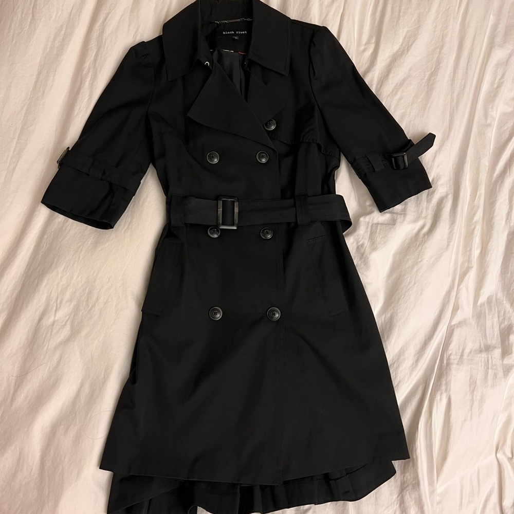 Black Rivet Trenchcoat size Small